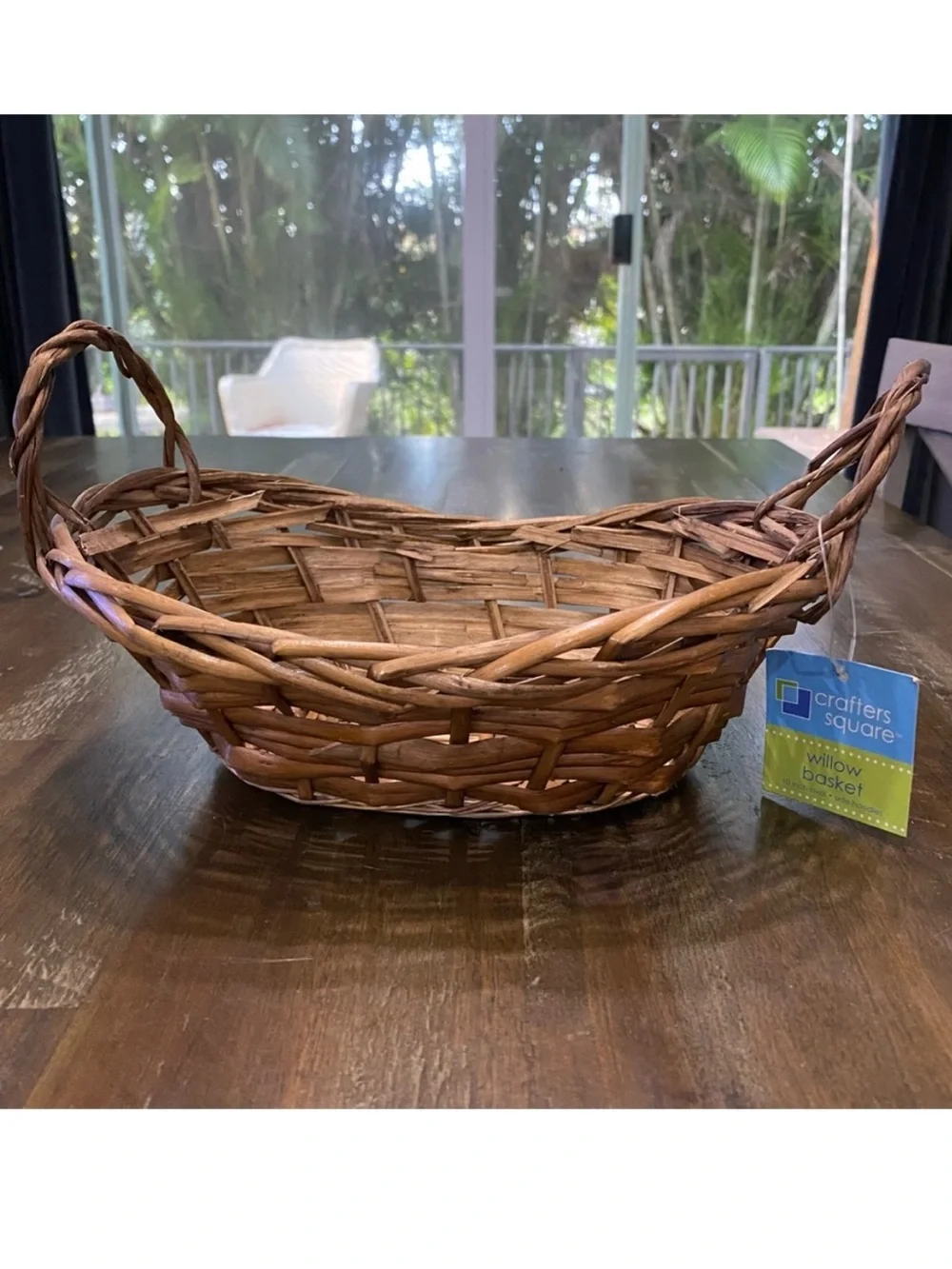 ✅ small wicker basket decorative dark brown wicker basket